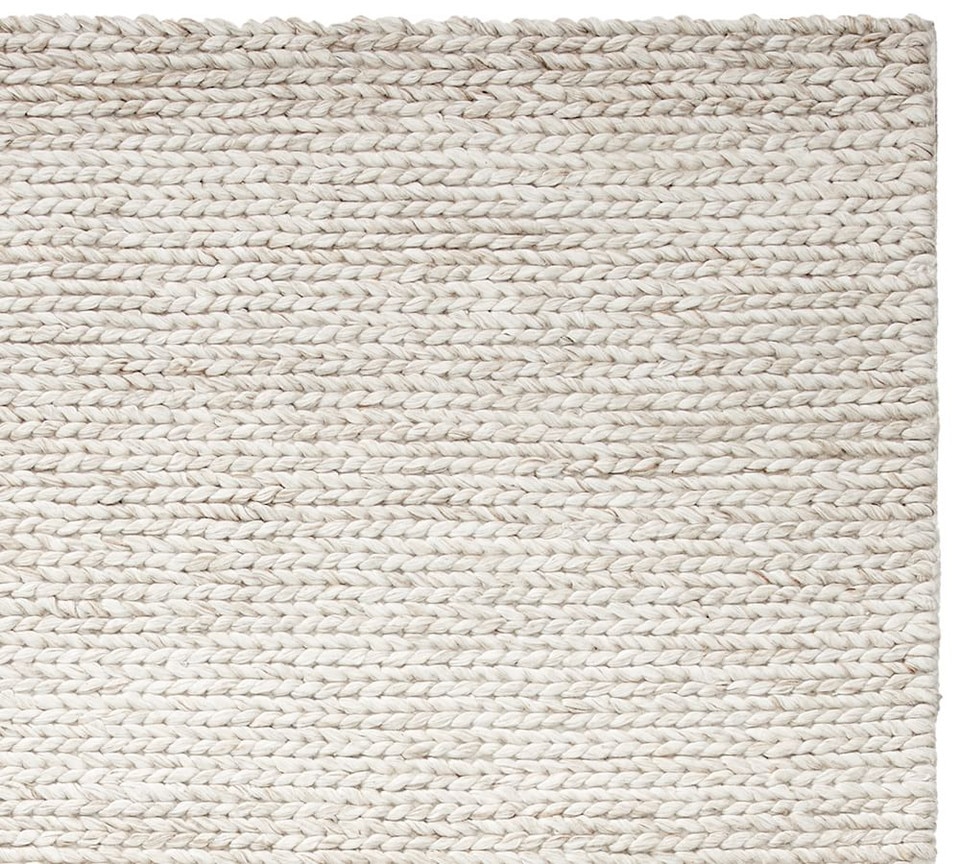 chunky knit sweater rug